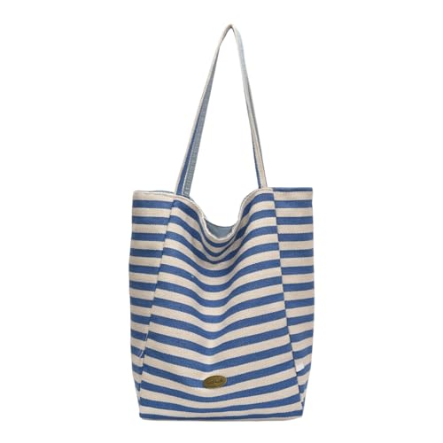 Qsvbeeqj Freundliche zweifarbige Tasche mit Schultergurt, geräumige Organizer, funktionale Handtasche für den täglichen Gebrauch im Büro, doppelseitige Tasche für die Arbeit, blau, One Size von Qsvbeeqj