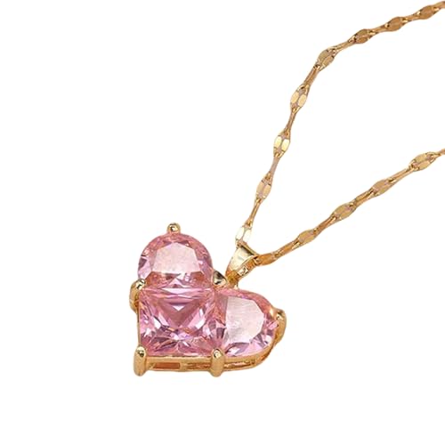 Qsvbeeqj Funkelnde Zirkonia Blumenohrringe Halskette Mit Herzmotiven Und Bequemes Plattiertes Finish Perfekt Für Jeden Anlass Bequeme Verschleißohrringe von Qsvbeeqj