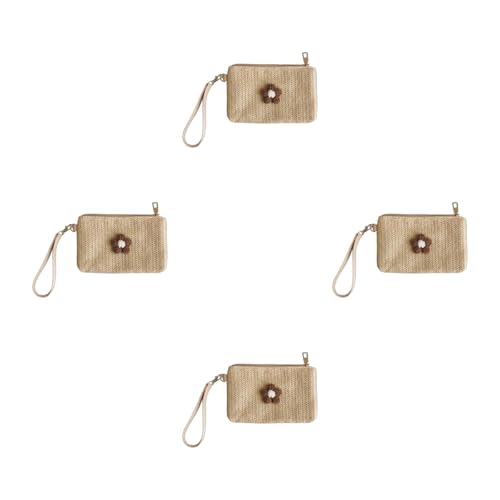 Qsvbeeqj Gewebte Geldhalterin Frauen Mädchen Clutch Bag Coin Geldbörse Brieftaschen Armband Kreditkarte Bank Reißverschlussbeutel 2023 Brieftasche Frauen Girl ID Kreditbank Mit Straw von Qsvbeeqj