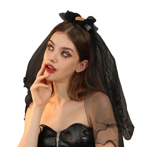 Qsvbeeqj Haarreif mit Schleife, Haarreif für Damen, Make-up, Stirnband für Fotoshootings, Halloween, Party, Haarschmuck von Qsvbeeqj