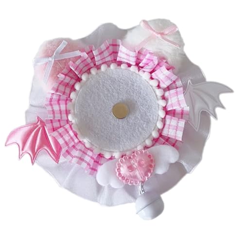 Qsvbeeqj Handgefertigter Spitzen-Broschen-Halter mit Glocken, Ornament, stilvoller Broschen-Organizer, Präsentationsständer für Schmuck und Accessoires, dekorative Abzeichen-Aufbewahrung von Qsvbeeqj