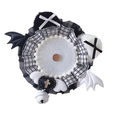 Qsvbeeqj Handgefertigter Spitzen-Broschen-Halter mit Glocken, Ornament, stilvoller Broschen-Organizer, Präsentationsständer für Schmuck und Accessoires, dekorative Abzeichen-Aufbewahrung von Qsvbeeqj