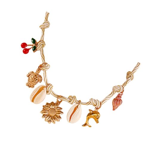 Qsvbeeqj Handwerklich Verarbeitete Böhmische Halskette Schalenstarfische Anhänger Multi Stränge Design Leichtes Schmuck Geschenk Für Ihren Leichten Strandwaren Schmuckzubehör von Qsvbeeqj
