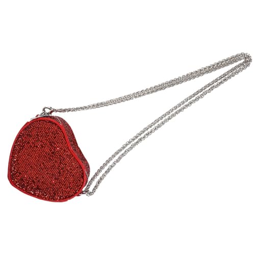 Qsvbeeqj Herzförmige Glitzern Geldbeutel Mit Funkelnden Paillettenwechsel Umhängetaschen Stilvolle Abendtaschen Crossbody Tasche Für Frauen Und Mädchen Jugendliche Modeaccessoire von Qsvbeeqj