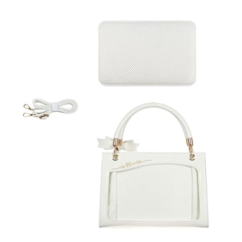 Qsvbeeqj Klare ITabag Umhängetasche Pin Display Crossbody Bag School Japanische Stile Messenger Bogen Geldbörse Und Handtasche Itabag Bögen Handtasche Klarer Schulter Japanischer Stil Crossbody von Qsvbeeqj