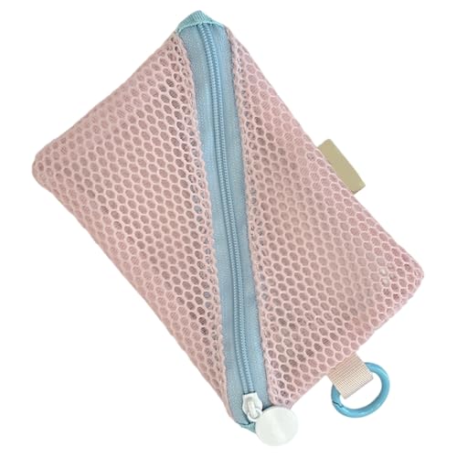 Qsvbeeqj Kleine Reißverschlüsse Mesh Make Up Beutel Reisen Toilettenbeutel Für Frauen Tragbarer Kosmetikkoffer Mehrzweck Aufbewahrungstasche Make Up Organizer von Qsvbeeqj