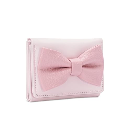 Qsvbeeqj Koreanische Stile kurze Geldbörse Kartenhalter Dreifach gefaltete Brieftasche PU-Leder Münze Geldbörse Bögen Brieftasche stilvolle Ersatz für tägliche Bögen kurze koreanische Stile Münze von Qsvbeeqj