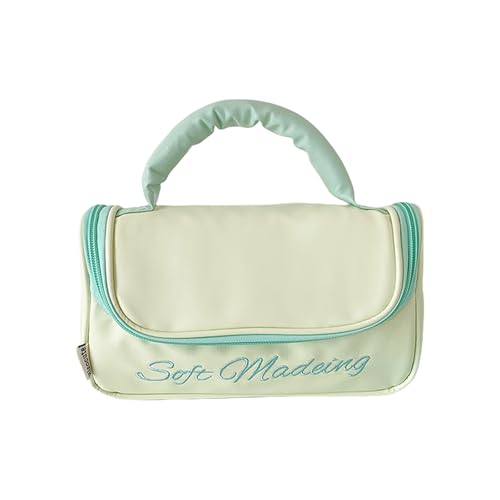Qsvbeeqj Kreative Bögen Make Up Tasche Große Kapazität Reise PU Kosmetische Organisierte Tragbare Toilettenartikel Taschen Aufbewahrungstaschen Für Frauen Frauen Großer Kapazität Kosmetischer von Qsvbeeqj