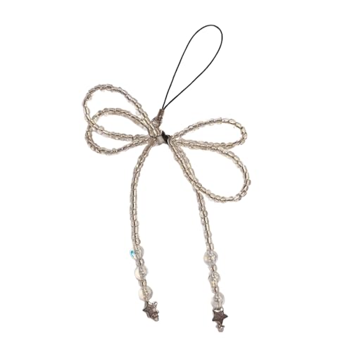 Qsvbeeqj Kristallperlen Telefon Lanyard Bowknot Anhänger Handgelenksgurt Abnehmbarer Telefonkettenschlüsselung Tragbares Zubehör Für Frauen von Qsvbeeqj