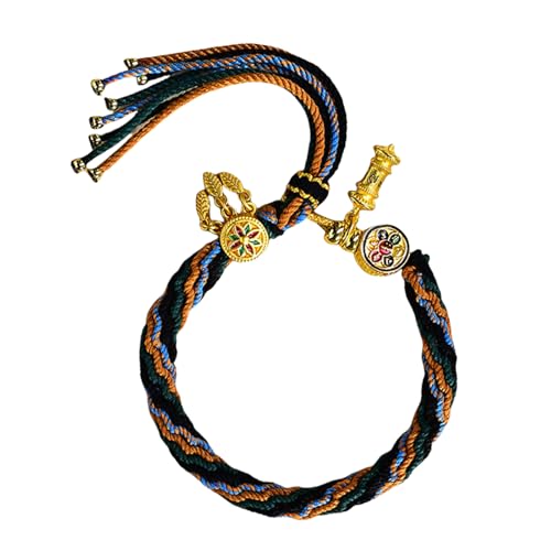 Qsvbeeqj Künstlerische Tibetische Stile Modearmband Bietet Komplizierte Designs Für Feierlichkeiten Und Religiöses Zeremonien Wohlstandsarmband von Qsvbeeqj