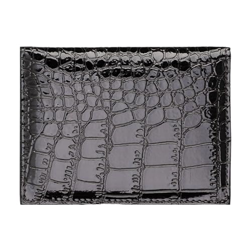 Qsvbeeqj Kurze Geldbörse aus modischem PU-Leder in leichter Taschengröße, die eine praktische Konstruktion für Modebegeisterte, Kartenhalter, schwarz, massive Schönheit von Qsvbeeqj