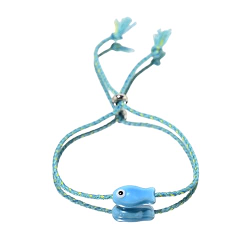 Qsvbeeqj Lebendige Keramikfisch Charmalme Armband Inspire Handgelenk Spülung Schmuck Für Frauen Tragbare Robuste Designs Ziehen Stringarmband von Qsvbeeqj