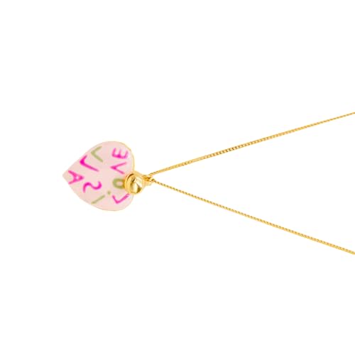 Qsvbeeqj Lebendiger Böhmischer Liebe Anhänger Halskette Edelstahlschmuck Für Frauen Modische Geschenke Für Besondere Anlässe Alltags Mode Halskette von Qsvbeeqj