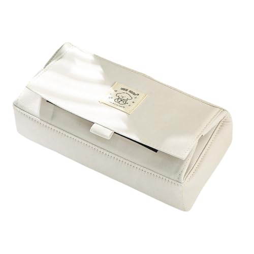 Qsvbeeqj Mäppchen mit großer Kapazität für Schreibtisch Stifthalter Canvas Stifteetui Multifunktions Reiseetui Make-Up Taschen für Mädchen Frauen Studenten Bleistift Aufbewahrung, B von Qsvbeeqj