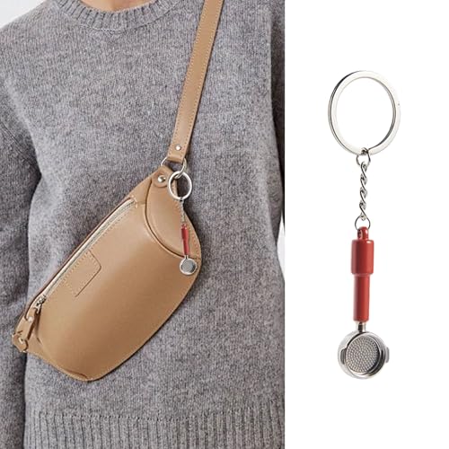 Qsvbeeqj Metall Espresso Versorgung Der Schlüsselkette Modische Miniatur Kaffee Serie Tasche Anhänger Handgefertigte Schlüsselrunde Für Männer Und Frauen von Qsvbeeqj