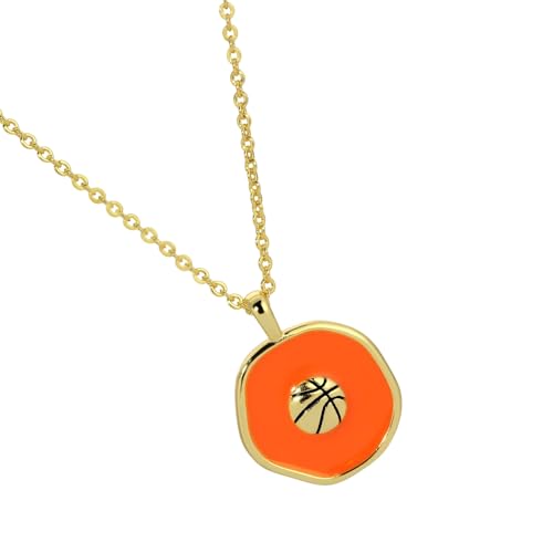 Qsvbeeqj Metall Steel Sport Ball Halskette Leicht Neckchain Mode Schmuck Für Männer Frauen Trendy Unisex Accessoire Sport Alltag Juwely von Qsvbeeqj