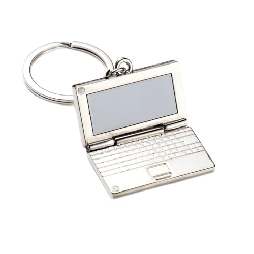 Qsvbeeqj Metallsimulation Notebook Computer Schlüsselbeutel Hanging Zubehör Schlüsselbund Otaku Elektronische Geräte Schlüsselring Laptop Anhänger Für Frauen Männer Computer von Qsvbeeqj