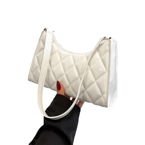 Qsvbeeqj Mode Frauen Umhängetasche Geldbörse Diamant Grid Tote Tasche Einfache Pu Leder Unterarm Tasche Elegante Handtasche Mode Schulter Für Frauen Geldbeutel Große Kapazität von Qsvbeeqj