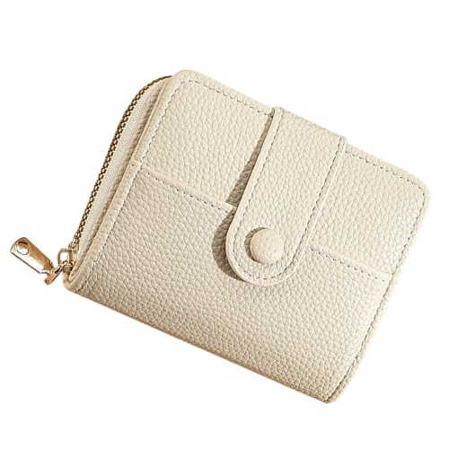 Qsvbeeqj Mode Geldbörse Stil Münzentaschen Großkapazitätsbörse PU Leder Wechseltasche Uni Kurze Tasche mit Kartenhalter Frauen mit Kartenhalter PU Leder Münze von Qsvbeeqj