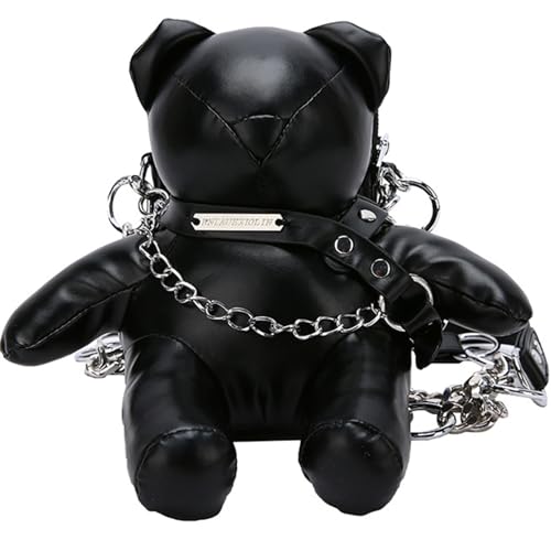 Qsvbeeqj Mode PU Leder Crossbody Umhängetasche Mit Weicher Innerer Futter Süßer Bärenform Telefon Geldbeutel Brieftasche Tragbare Mobile Geldbörse von Qsvbeeqj