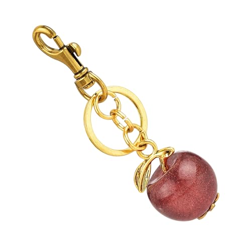 Qsvbeeqj Mode Schlüsselhalter Fruchtschlüsselringe Ornament Fruit Schlüsselbund Für Taschen Und Brieftaschen Accessoire Für Mode Enthusiasten Äpfel Schlüsselring von Qsvbeeqj