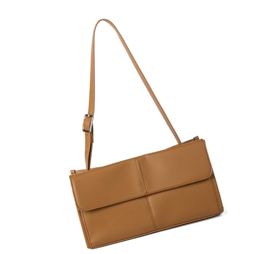 Qsvbeeqj Mode Unterarm Umhängetasche Funktionelle Tragemethoden Weiches PU Leder Retro Design Tägliches Accessoire Retro Achselweicher Umhängetasche von Qsvbeeqj