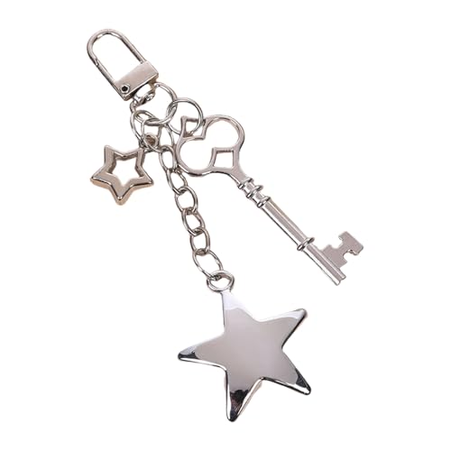 Qsvbeeqj Modeschlüsselinhaber Herzschlüsselschlüsselsternstar Keyrings Creative Bag Charme Metal Keychain Für Rückback Dekorationen Keyrings Herzschlüsselkey ​​Keychain Bag Charme Schlüsselkette von Qsvbeeqj