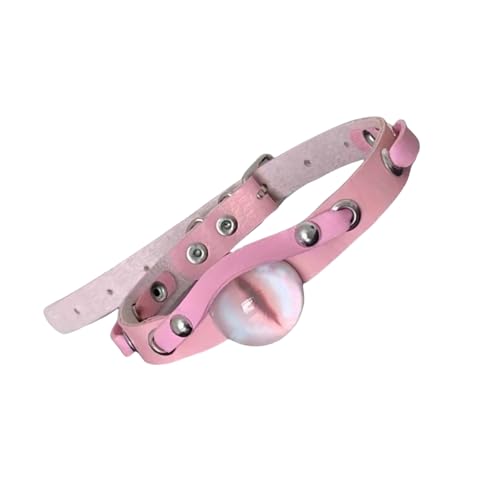 Qsvbeeqj Modische Dämonen Eye CHOKER Halskette Aus Stabilem Pu Lederharz Und Legierung Für Schmuck Statement Stücke Aufsehen Die Halsholz Fangen von Qsvbeeqj