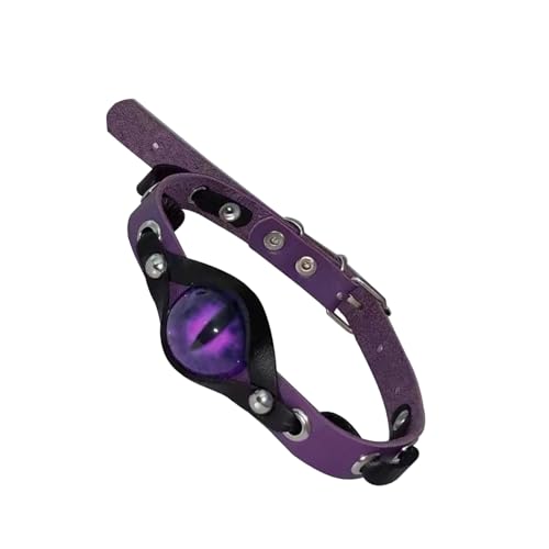 Qsvbeeqj Modische Dämonen Eye CHOKER Halskette Aus Stabilem Pu Lederharz Und Legierung Für Schmuck Statement Stücke Aufsehen Die Halsholz Fangen von Qsvbeeqj