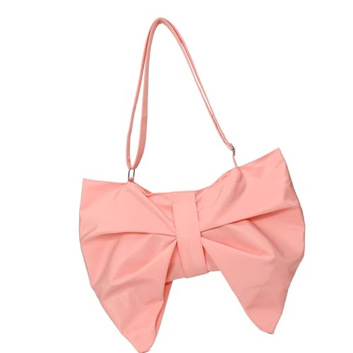 Qsvbeeqj Modische Schleife Schultertasche Nylon Achseltaschen Abendtasche Kräuseltasche geräumiges Interieur Professionelle Pendler Unentbehrlich geräumige Arbeitstasche, D von Qsvbeeqj