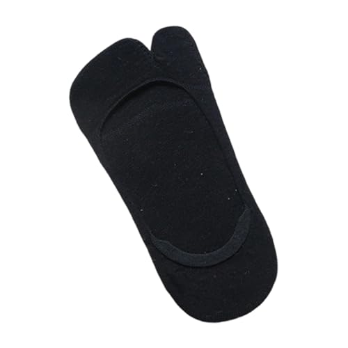 Qsvbeeqj No Show Low Cut Socken Elastische Flipes Flop Split Two Toe Socke Baumwolle Sandalen Passende Socke Split Two Toe, Schwarz , Einheitsgröße von Qsvbeeqj