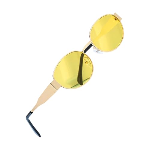 Qsvbeeqj Ovals Unisex-Sonnenbrille mit Metallrahmen, Katzenaugenform, für Damen und Herren, leichter Metallrahmen, D Qsvbeeqj Ovals Unisex-Sonnenbrille mit Metallrahmen, Katzenaugenform, für Damen und Herren, leichter Metallrahmen, D von Qsvbeeqj