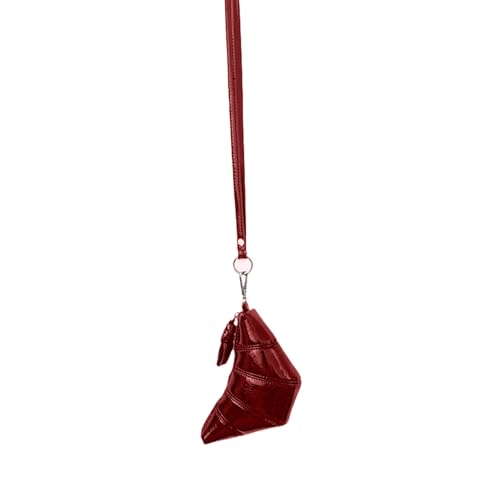Qsvbeeqj PU Ledertasche Für Frauen Alte Stile Messengerbeutel Personalisierte Croissants Mode Schulter Frauen Personalisierte Schultermodische Croissants PU Leder Crossbody von Qsvbeeqj