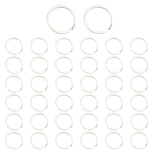 Qsvbeeqj Packung Mit 50 32 Mm Metallschlüsselringen Organisieren Legierungstextur Auto Charme Für Und Büro Nutzungsschlüsselorganisation Geeignet von Qsvbeeqj