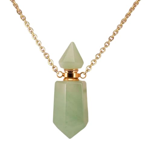 Qsvbeeqj Parfums Flasche Charm Halskette Mit Edelstahl Kabelkette Stilvoller Kristall Neck Ketten Mode Schmuck Für Raffinierte Kristallaccessoire Für Frauen von Qsvbeeqj