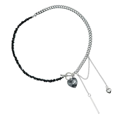 [Qsvbeeqj] Quasten-Herz-Halskette für Frauen, die einzigartige und elegante Accessoires suchen von Qsvbeeqj