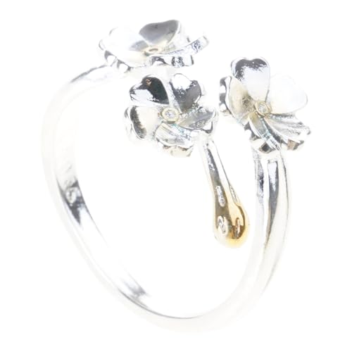 Qsvbeeqj Stilvolle Schmuckverstellungsringe Einzigartige Frauen Verstellbare Ringe In Coppers Materialien Mit Eleganten Blumenmuster Reiner Und Eleganter Schmuck von Qsvbeeqj