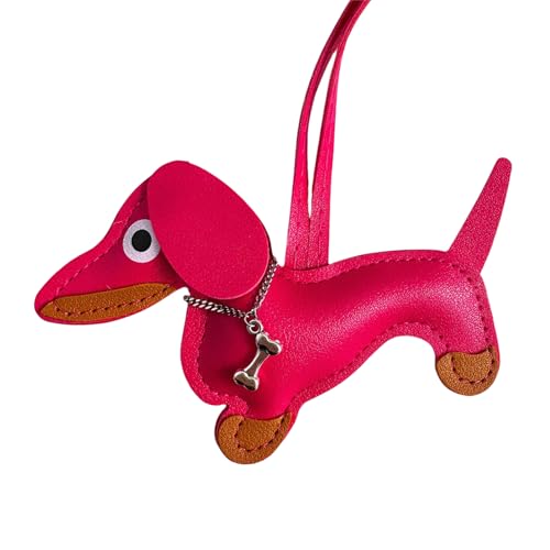 Qsvbeeqj Stilvoller Dackel Schlüsselbund Charm Robuster Puder Keyrings Accessoire Für Taschen Und Schlüsselgeschenkoption von Qsvbeeqj