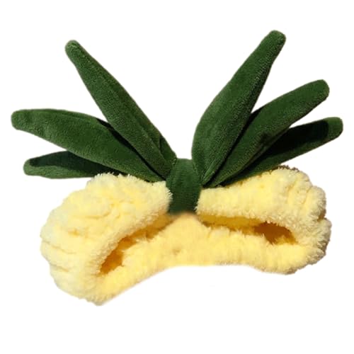 Qsvbeeqj Stilvoller Frucht Ananas Haarreifen Auffälliger Kopfschmuck Grüne Kopfbedeckung Für Halloween Cosplay Rollen von Qsvbeeqj