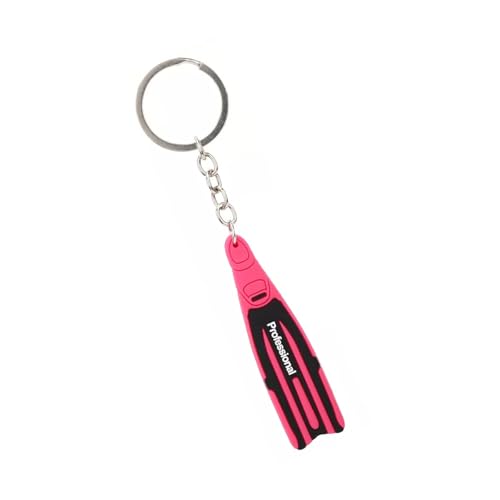 Qsvbeeqj Stylish Fin Keychain Charm Charm Sturdy Silicon Keyring Tragbares Accessoire Für Taucher Taucher Und Marine Sport Fans Täglich Silikonschlüsselkette von Qsvbeeqj