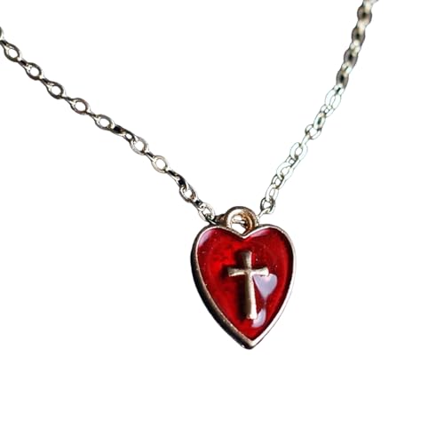Qsvbeeqj Stylish Heart And Crosses Pendell Halskette Ohrringe Die Für Partys Liefert Und Personalisieren Styles Crosses Heart Pendell Ohrringe von Qsvbeeqj