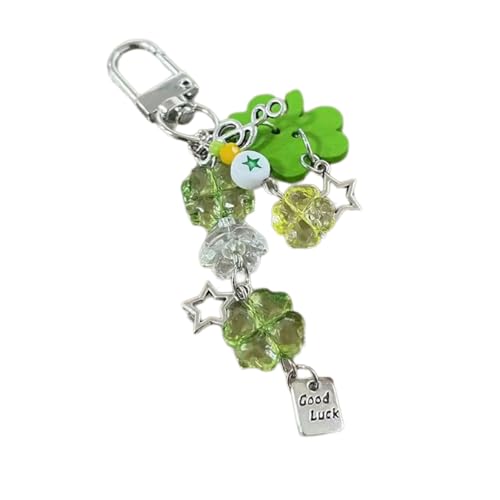 Qsvbeeqj Telefonkette Einzigartige Schlüsselreine Vier Blattgras Telefon Anhängerbeutel von Qsvbeeqj