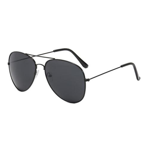 Qsvbeeqj Trendige Sonnenbrille, Unisex, starker Metallrahmen, Polycarbonat-Linse, Sonnenschutz, Brillen für Erwachsene, Unisex, für den täglichen Gebrauch, modische Sonnenbrille, Schwarzer Rahmen Qsvbeeqj Trendige Sonnenbrille, Unisex, starker Metallrahmen, Polycarbonat-Linse, Sonnenschutz, Brillen für Erwachsene, Unisex, für den täglichen Gebrauch, modische Sonnenbrille, Schwarzer Rahmen von Qsvbeeqj