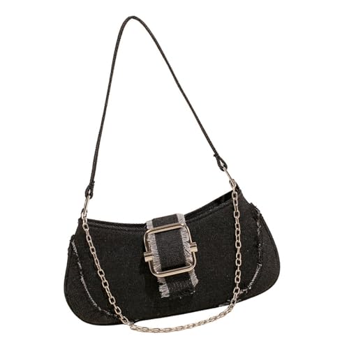 Qsvbeeqj Trendy Jeans Satchel Handtasche Leichte Unterarmtasche Täglich Verwenden Praktische Umhängetaschen Mehrzweckabendsüten Leichte Jeans Schultertasche von Qsvbeeqj