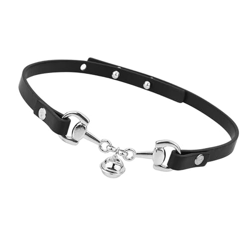 Qsvbeeqj Unique Double Bells Charm CHOKER Halskette Tragbar Für Partys Supplies Festivals Und Alltägliche Modeaussagen Verstellbarer Choker von Qsvbeeqj