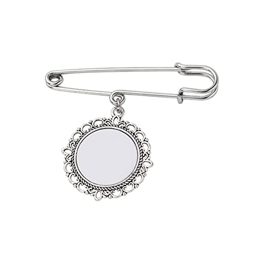 Qsvbeeqj Wärmeübertragungs-Tablett-Halter, Fotorahmen, Brosche, Aluminiumblech, für Familienfotos, Spitzenrahmen, Brosche, Anhänger von Qsvbeeqj