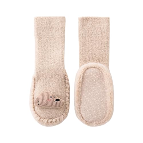 Qsvbeeqj Warme und weiche Winter Baby-Bodenschuhe für Babys verdickt Fussbodenschuhe Muster Kinderschuhe Wintersocken Kinderbären gemustert von Qsvbeeqj