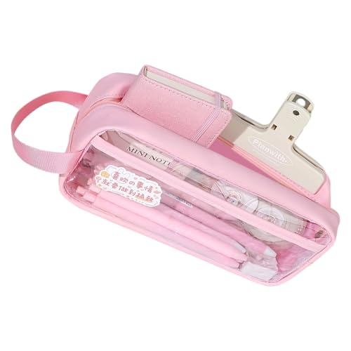 Qsvbeeqj Wasserfestes PVC Bleistiftbeutel Großer Kapazität Mit Tragbarem Für Schulbüro Reisen Essentielle Tragbare Tasche von Qsvbeeqj