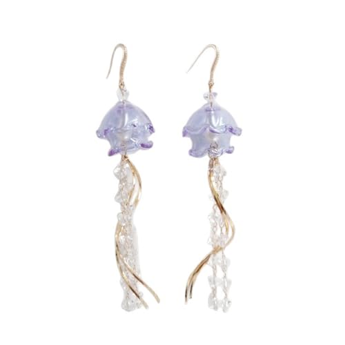 Quallenohrringe Marine Life Themeed Charme Leichtes Acryllegierung Design Für Frauen Komfortable Raffinierte Schmuck Komfortable Qualle Ohrringe Für Partys von Qsvbeeqj