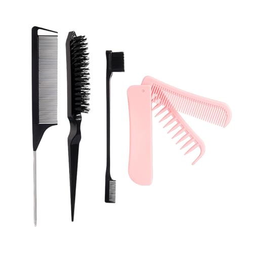 Ratschenschwanz Haarbürsten Set Haarkamm Necken Kamm Kanten Faltbürste für Damen Herren Rassel Schwanz Ratschenschwanz Haarbürsten Set Haarkamm Necken Kamm Kanten Faltbürste für Damen Herren Rassel Schwanz von Qsvbeeqj